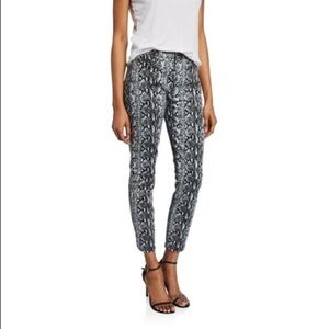 Alice + Olivia Good High Rise Snake Print Skinny Ankle Jeans Size 27